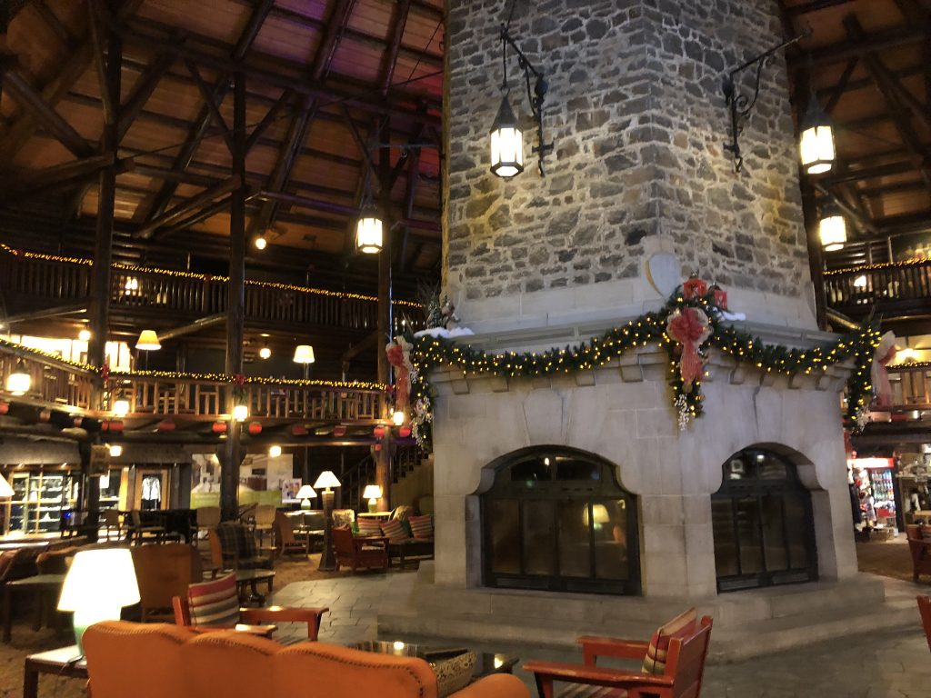 fireplace at chateau montebello