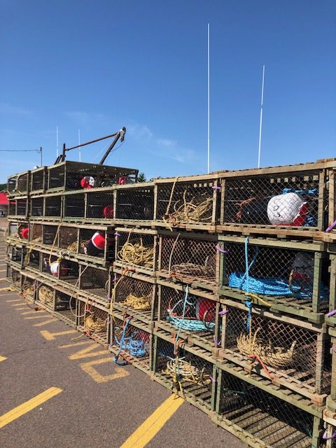 lobster traps in victoria by the sea